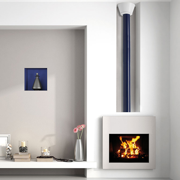 habillage ventilé peint pour raccordement