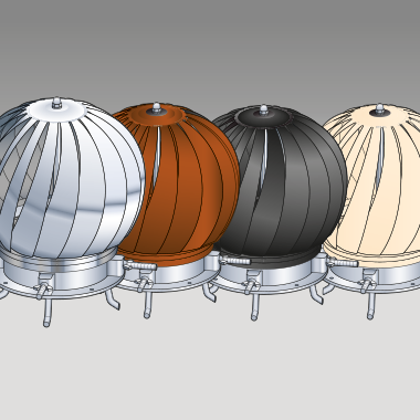 Aspirotor chimney fans Coloured Aspirators