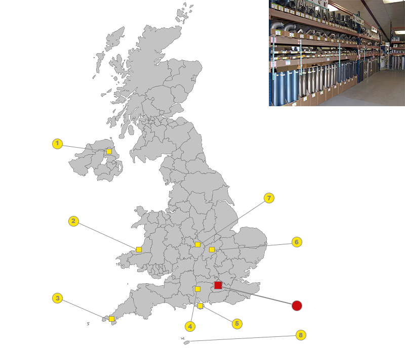 Poujoulat distributor map