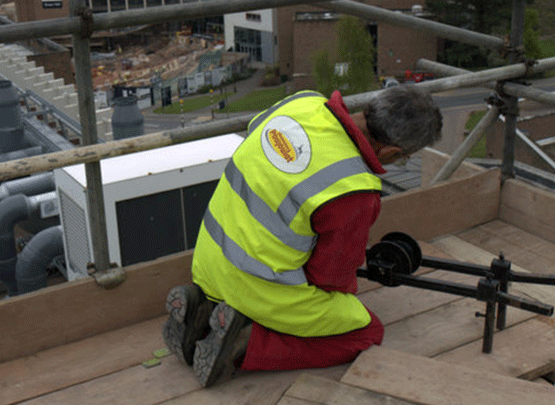 Commercial flue installation