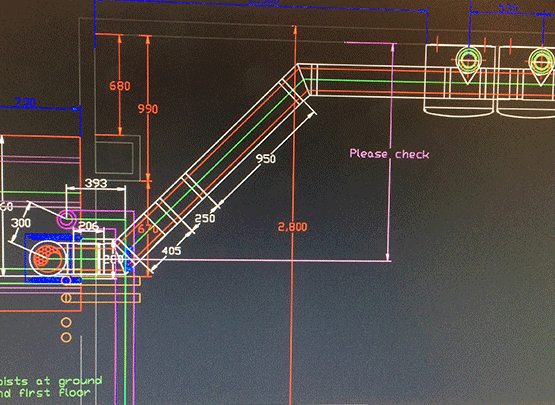 Commercial flue drawing