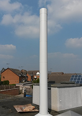 Intake Farm School Chimney Installation