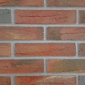 Rustic red brick-slip finish
